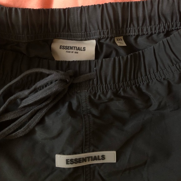 ESSENTIALS BLACK TRACK PANTS - Picture 3 of 6